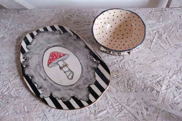 Komplektas užkandžiams "Amanita"