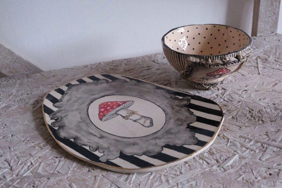 Komplektas užkandžiams "Amanita"